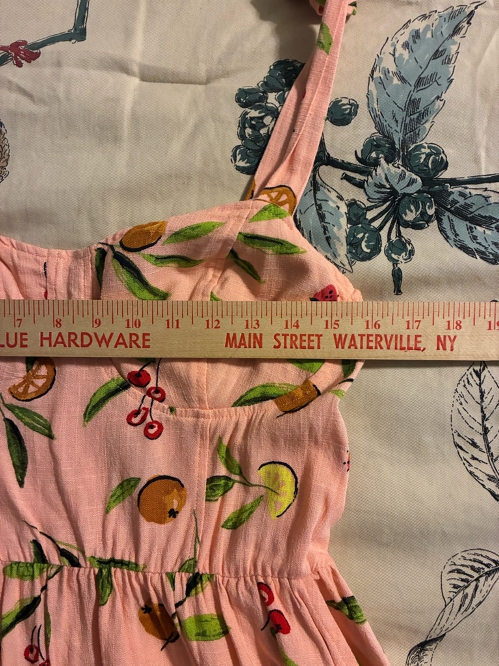 Pinkish Fruit Print Sundress - Picture 9 of 16